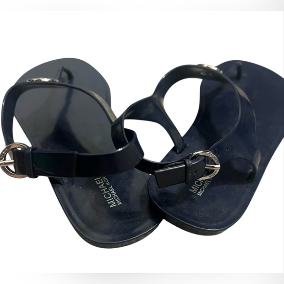 Michael Michael Kors women’s 8.5 - 9 navy blue slingback jelly sandals - Picture 4 of 5